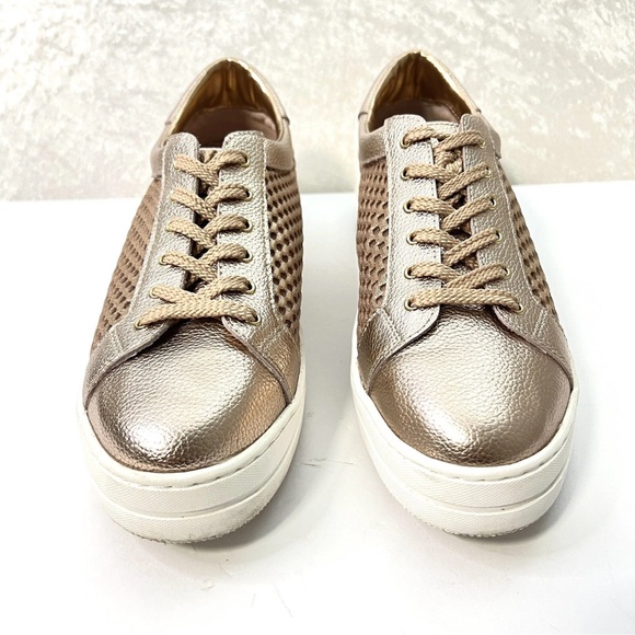 Steven By Steve Madden Shoes - Steve Madden STEVEN Napa natural comfort leather gold sneakers gym shoes
